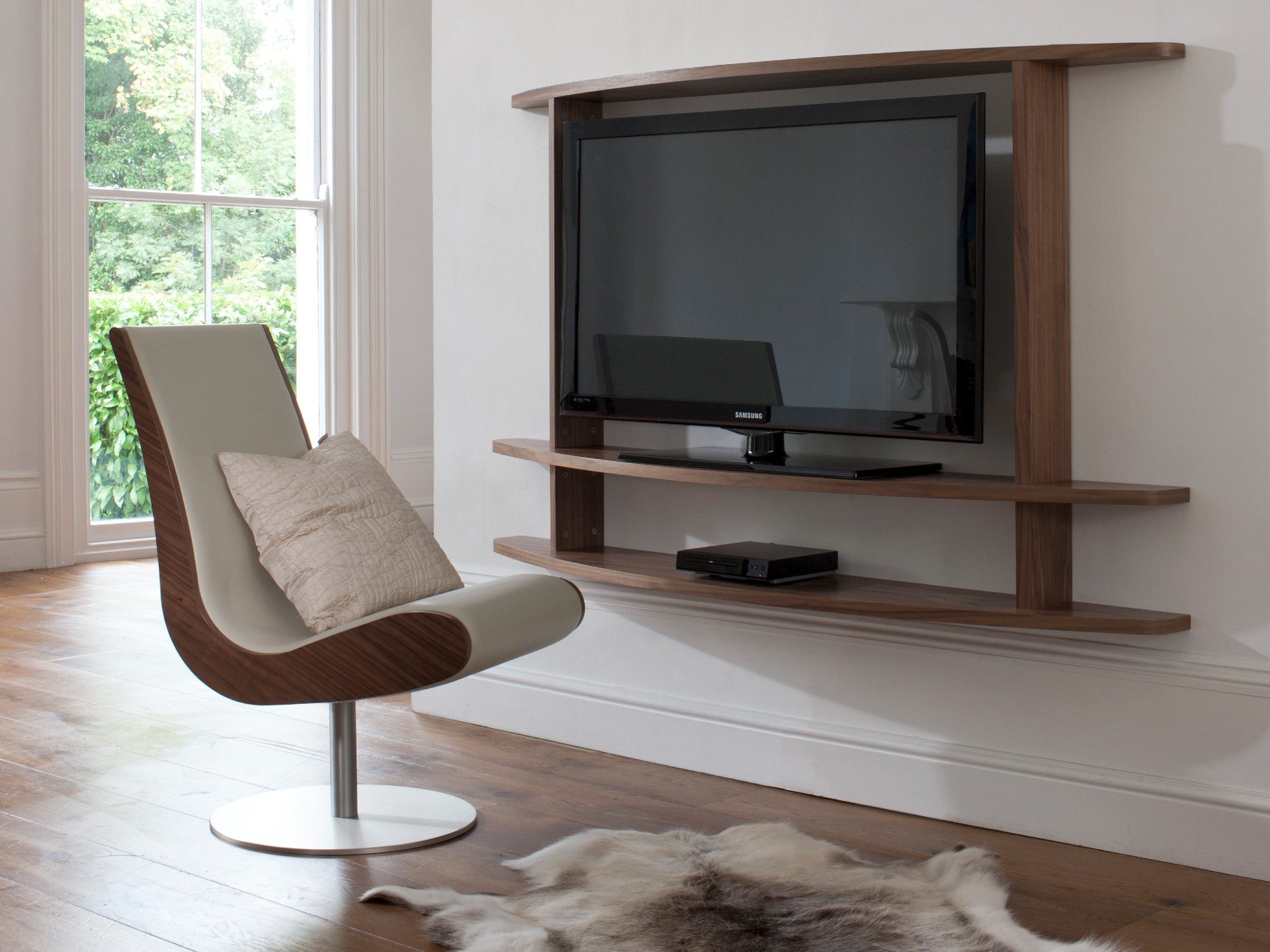 Leather store tv chair