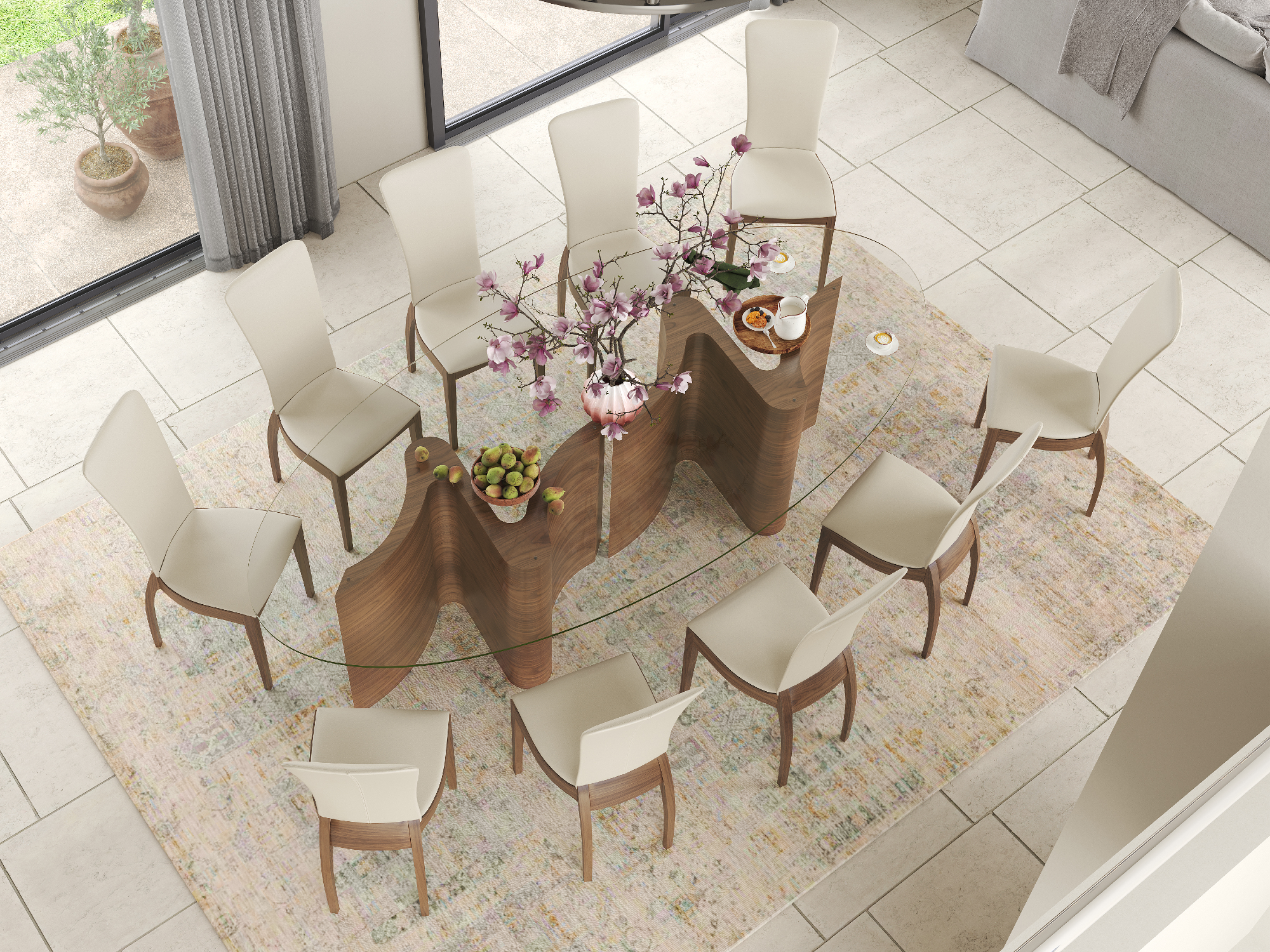 Serpent Double Dining Tables Tom Schneider