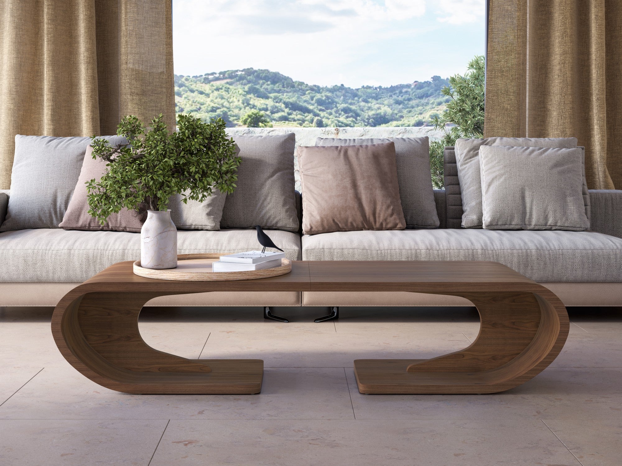 Crest Double Coffee Table