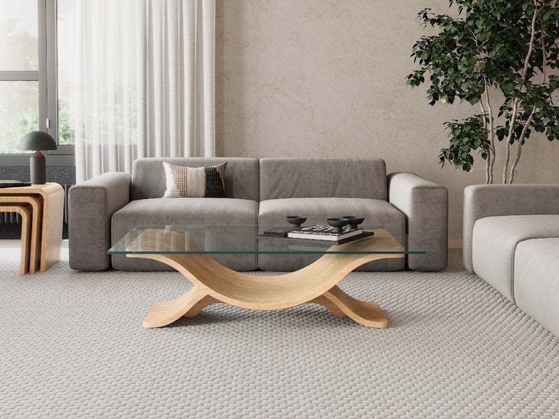 Wave coffee table, Oak Natural