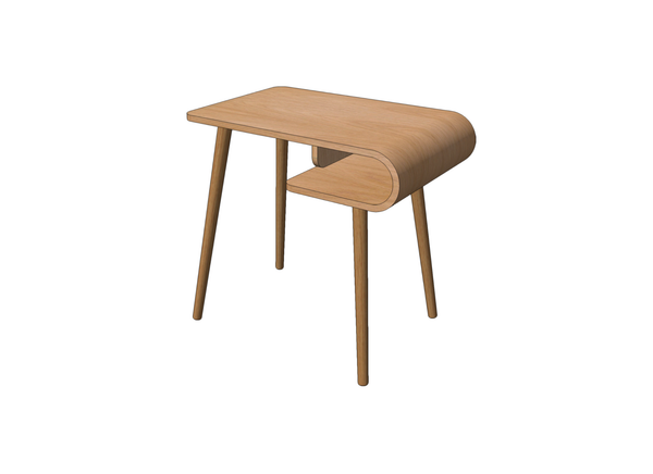 Quote - TS2146  Bespoke small desk based on loopy design