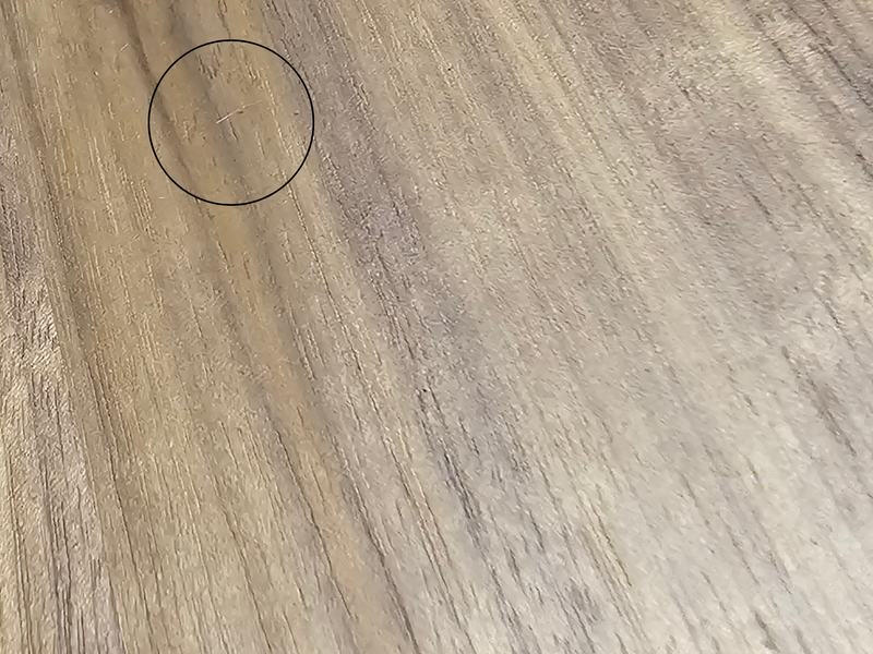 Close up of the same small scratch