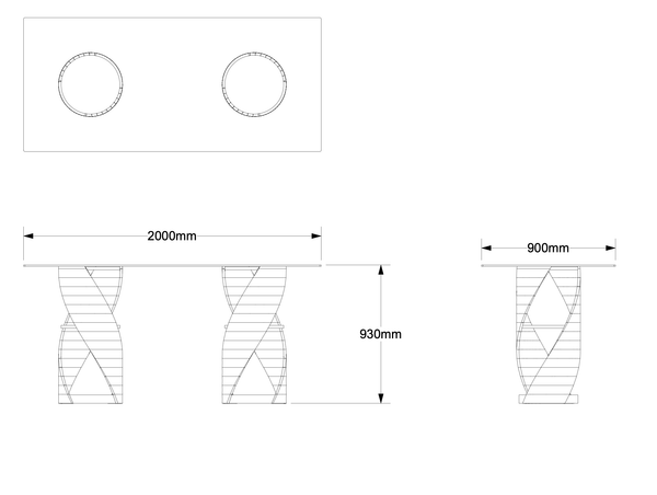 Quote - TS2097  Bespoke DNA design Bar table