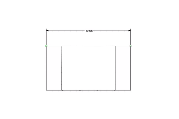 Quote - RTC367  Bespoke sized Elle console table 140 cm length