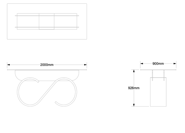 Quote - TS2096  Bespoke Swirl design Bar table