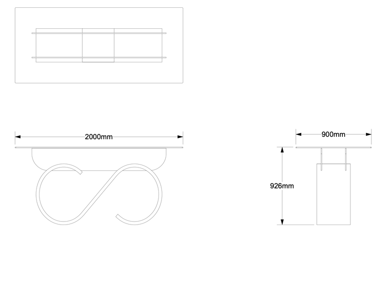 Quote - TS2096  Bespoke Swirl design Bar table