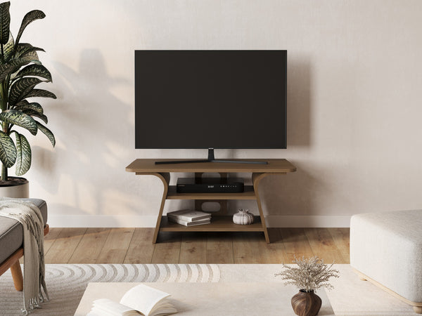 Small 100cm, Walnut Natural, shown with 40" TV