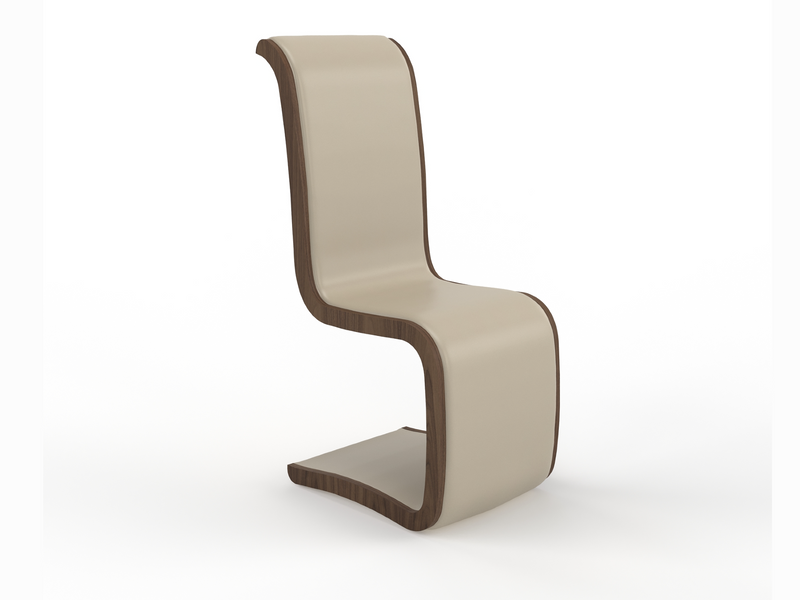 Walnut Natural, Sierra White Leather