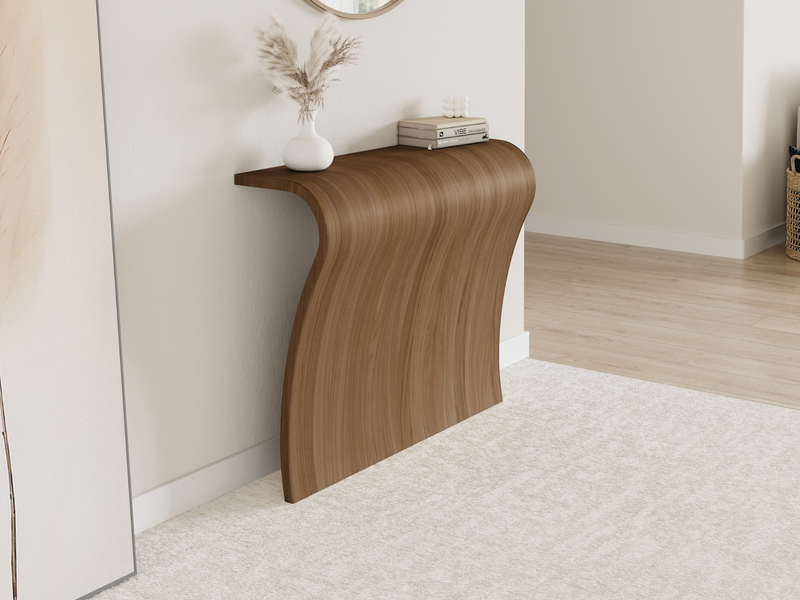 Elle Console Table, Walnut Natural