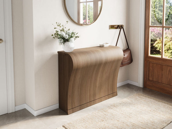 Shoe tidy, Walnut Natural