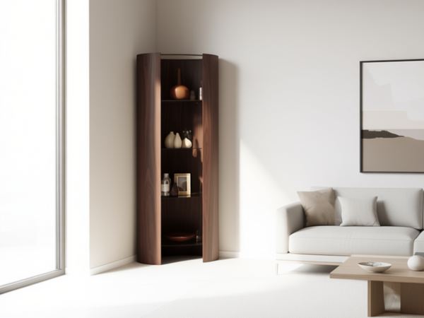Ellipse Shelves, Walnut Natural