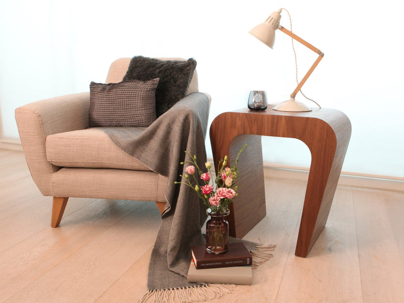 Horizon Lamp Table, Walnut Natural