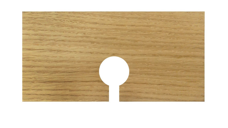 Cable hole covers (with smaller holes as shown) Oak Natural