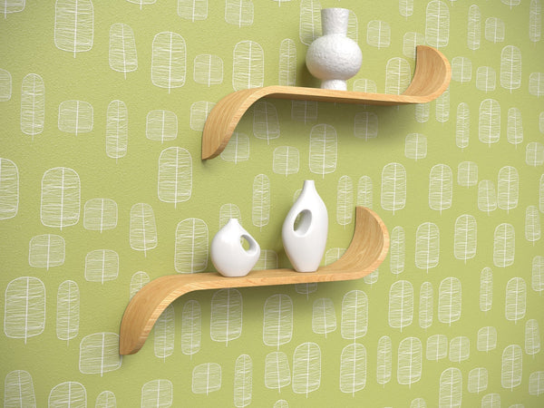 Saturn wall shelves, Oak Natural