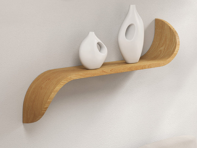Saturn wall shelves, Oak Natural (Sold individually)