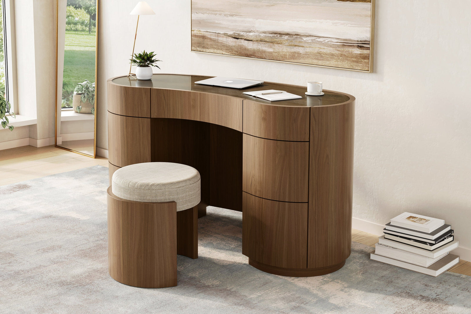 6 drawer beige dresser Merton Dressing Table by Ger Gavin Interiors main image 0