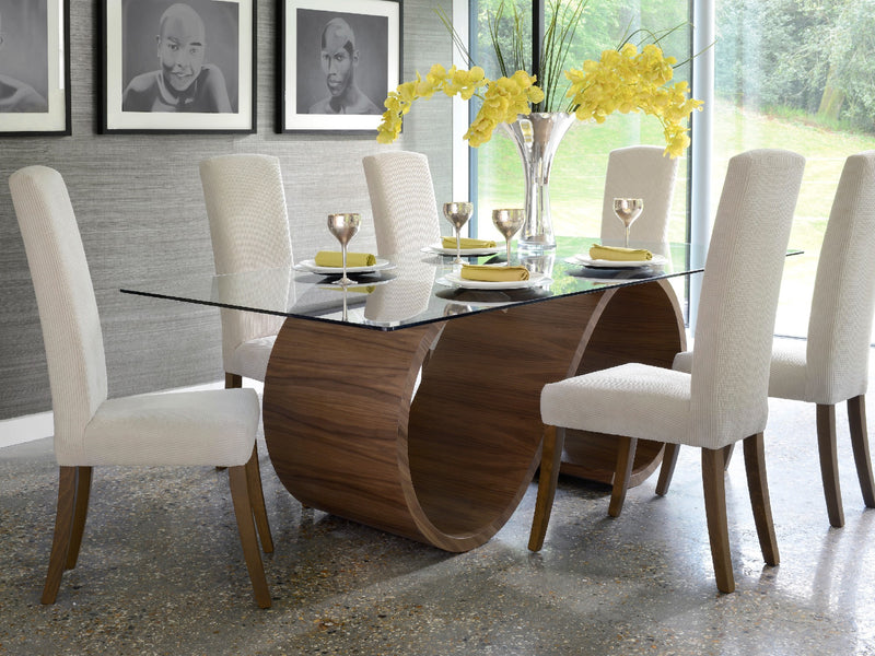 Poise dining chairs in Walnut Natural