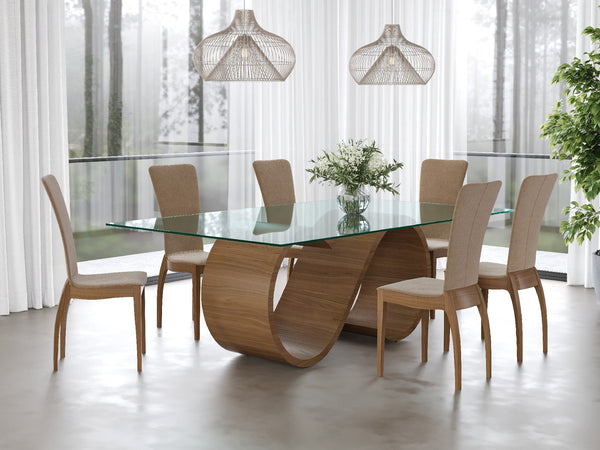 Medium 210 x 110cm, Oak Natural, Seats 8 to 10