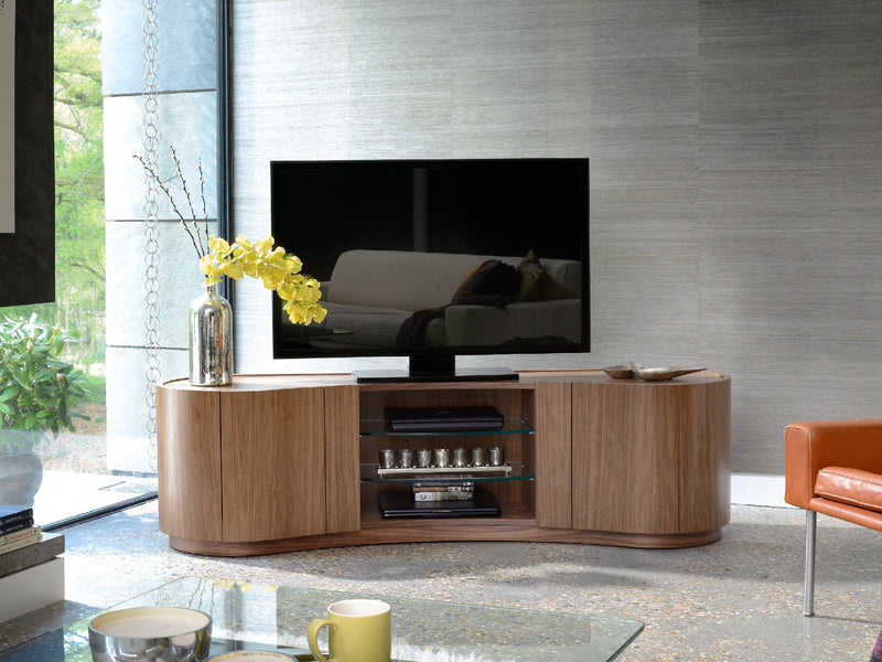 Large, Walnut Natural, shown with 60” TV
