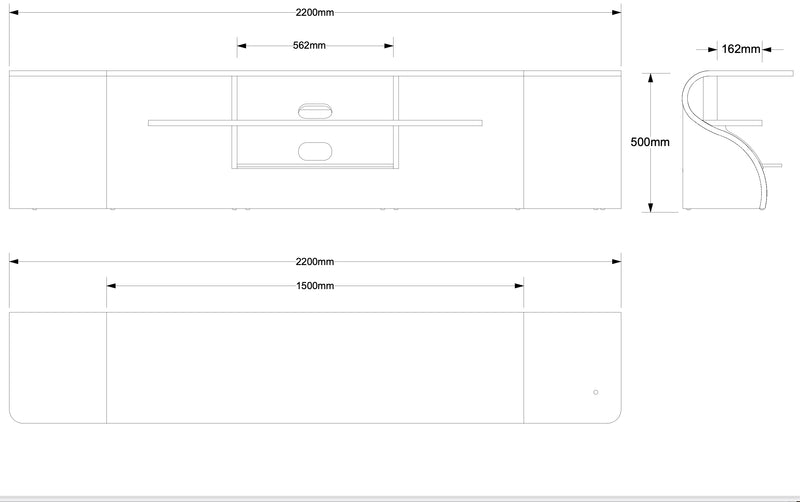 Quote - TS2151  Bespoke Surge Media unit 220cm