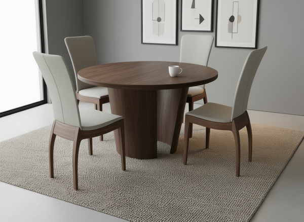 Quote - TS2156 Bespoke Pebble Dining Round table small 120cm Wooden top