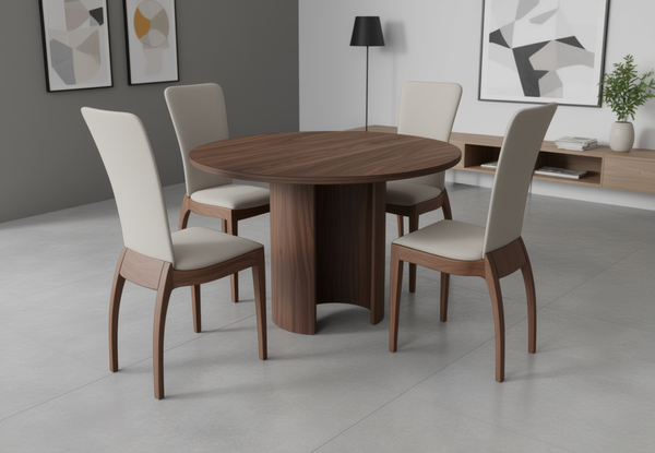 TS2159 Saturn Dining table 120cm Bespoke wooden Top