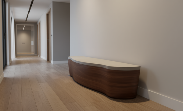 TS2160  Bespoke bench (based on Wave sideboard)