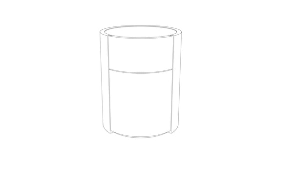 TS2161 Orbit Bedside table with 2 Drawers