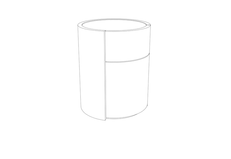 TS2161 Orbit Bedside table with 2 Drawers