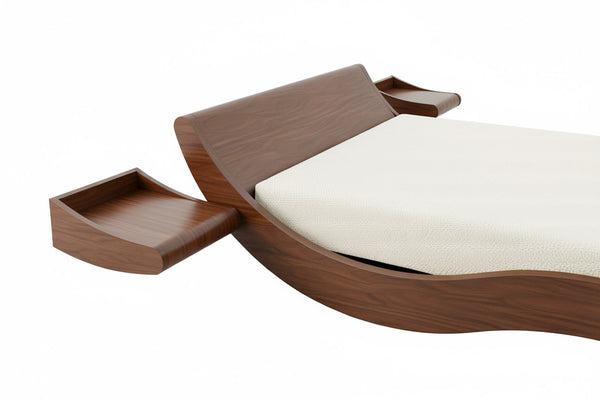 Bespoke Dune Bedside Table (Set of 2) - Walnut Natural