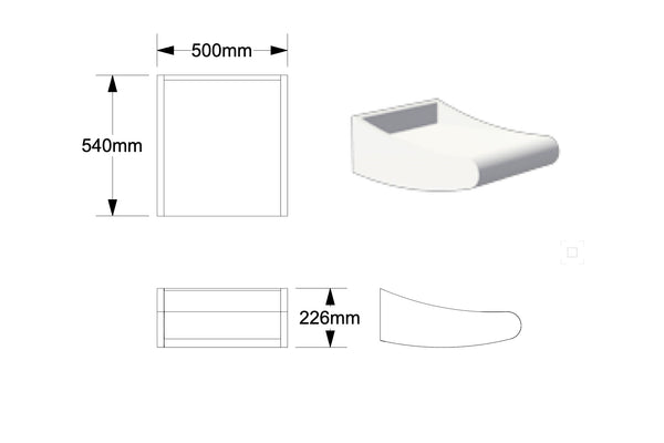 Bespoke Dune Bedside Table (Set of 2) - Walnut Natural