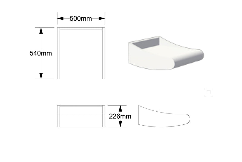 Bespoke Dune Bedside Table (Set of 2) - Walnut Natural