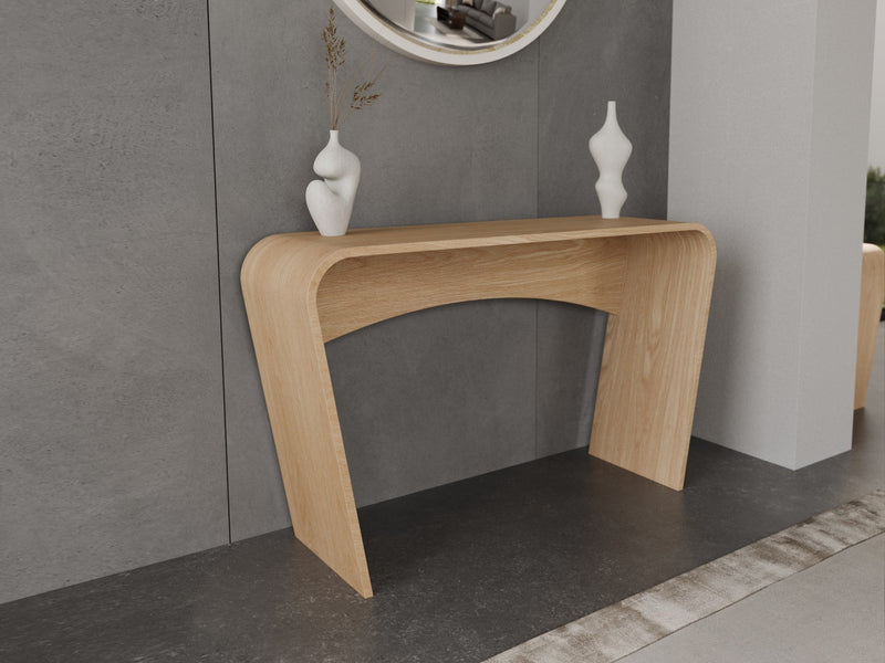 Taper console table, Oak Natural