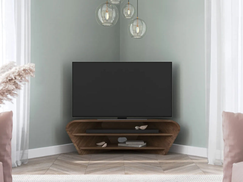 Walnut Natural, shown with 55” TV