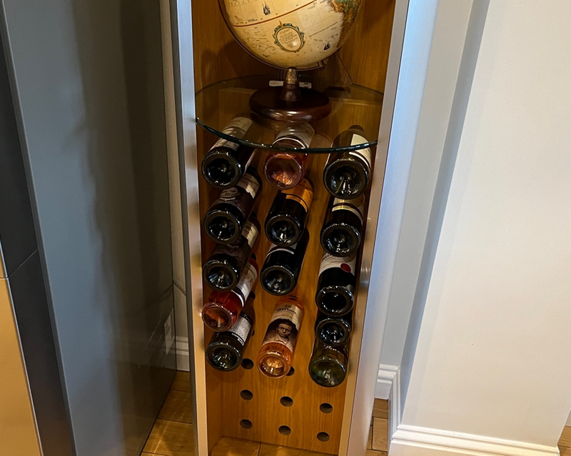 Quote - TS2099  Bespoke Orbit wine rack Brushed Aluminium Outside / Oak Inside  (originally IW0071)