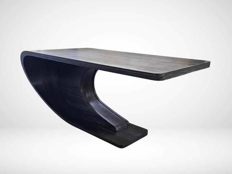 Crest Desk / Dressing table, Ebony Earth. Clearance