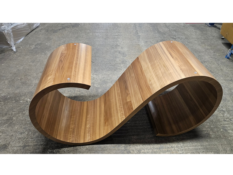 Actual item showing off the beautiful Walnut wood grain