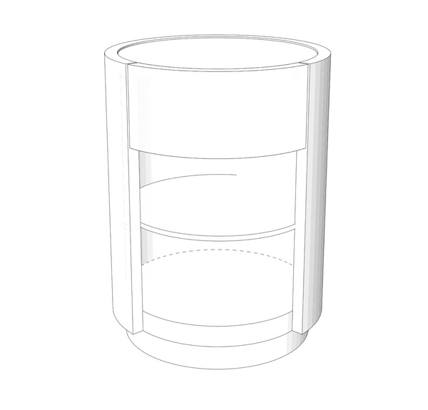 For illustrative purposes - Shows 5cm base below