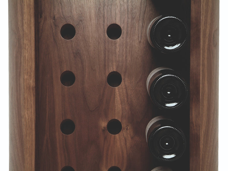 Orbit Wine Rack, Walnut Natural