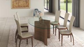 Medium 200 x 120cm, Walnut Natural, seats 8