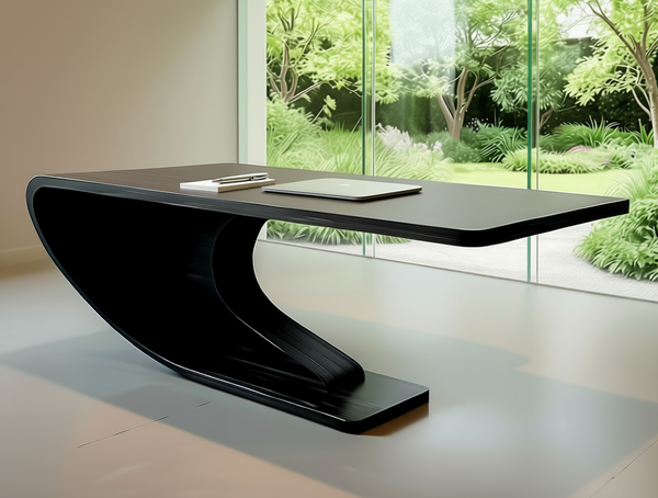 Clearance Crest Desk / Dressing table, Ebony Earth. Clearance