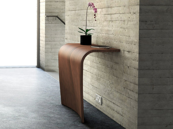 Curl Console Table, Walnut Natural