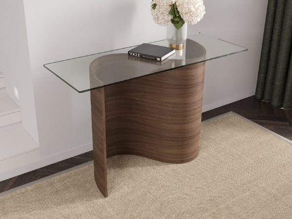 Pulse console table, Walnut Natural