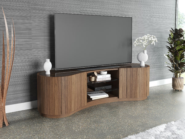 Large, Walnut Natural, shown with 60” TV