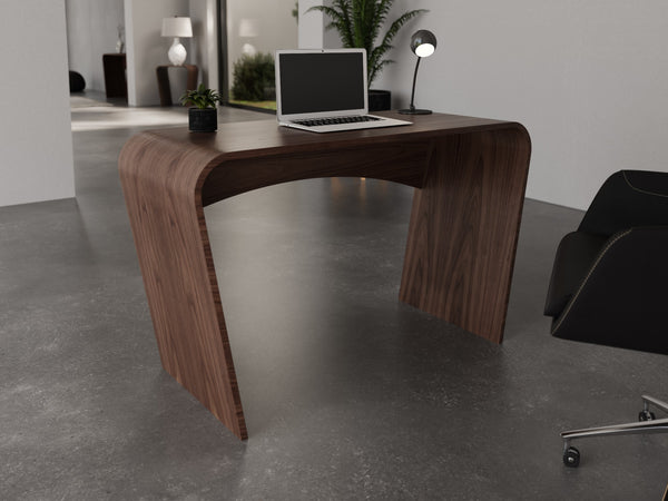 Taper desk / dressing table, Walnut Natural
