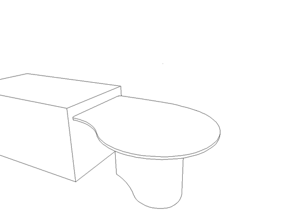 Quote - LS0378  Bespoke Dining table to be set against kitchen island.