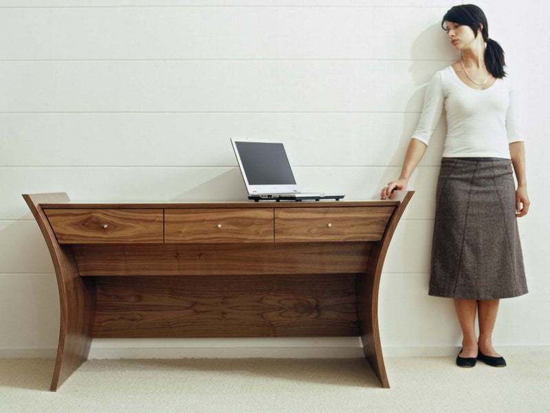 Embrace Dressing Table / Desk, Walnut Natural